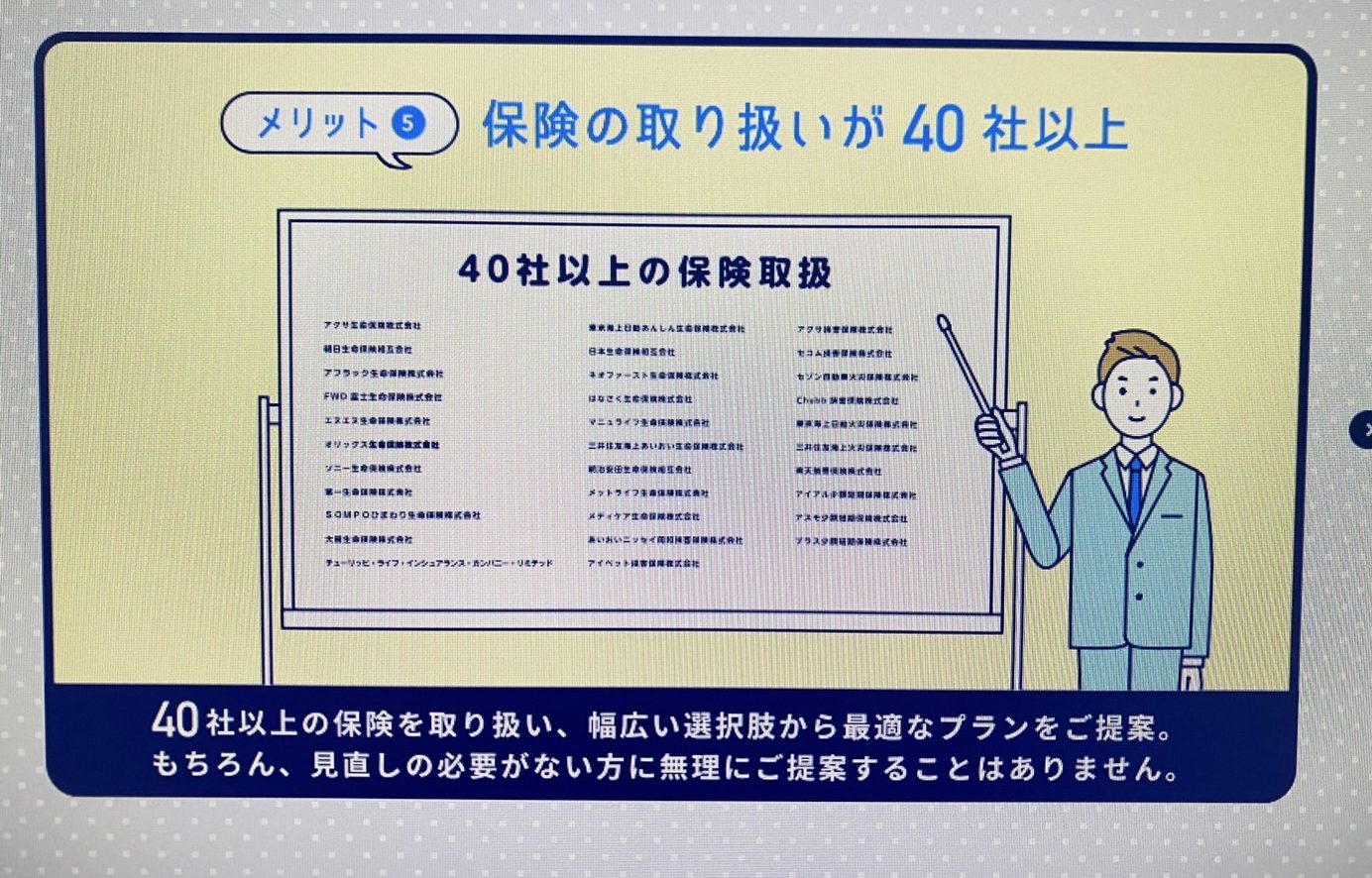 ほけんのぜんぶの取扱保険会社