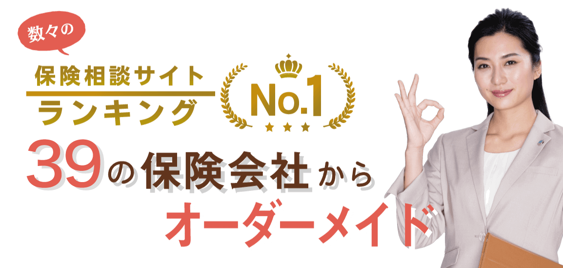 数々の保険相談サイトランキングNo,1、37の保険会社からオーダーメイド、お客様満足度97.3%