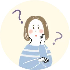 悩む女性のイラスト