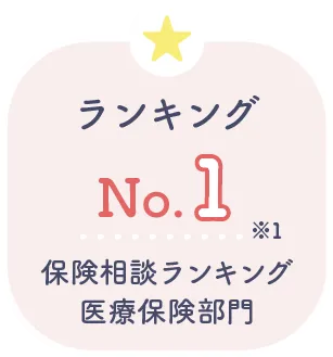 ランキングNo.1 保険相談ランキング医療保険部門