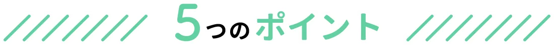 5つのポイント