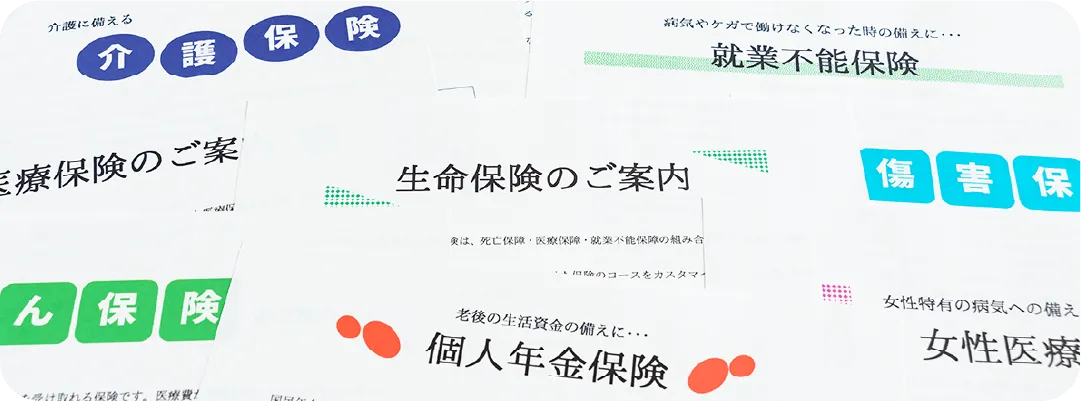 たくさんのパンフレット