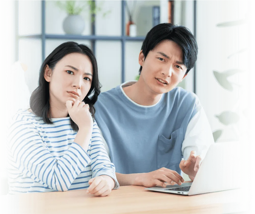 老後が不安な夫婦