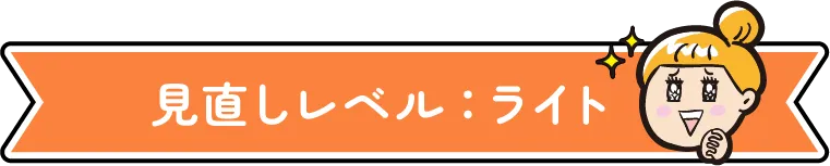 見直しレベル:ライト