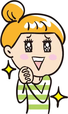 ときめく女性のイラスト