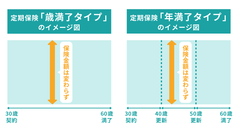 定期保険のイメージ図
