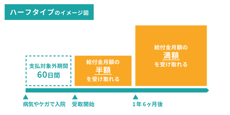 ハーフタイプのイメージ図