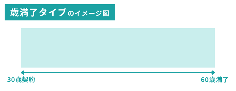 歳満了タイプのイメージ図